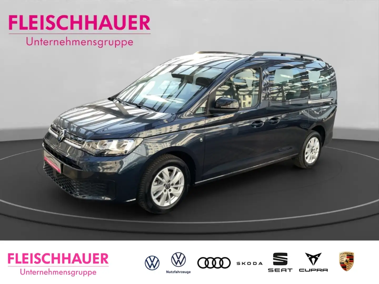 Volkswagen Caddy 2.0 TDI DSG 7 Sitzer Navi VC ACC Klima DAB SHZ Key Blau - 1