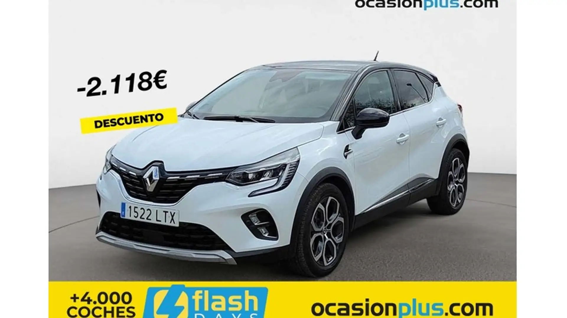 Renault Captur E-TECH Híbrido Enchufable Fast Track 117kW Blanco - 1
