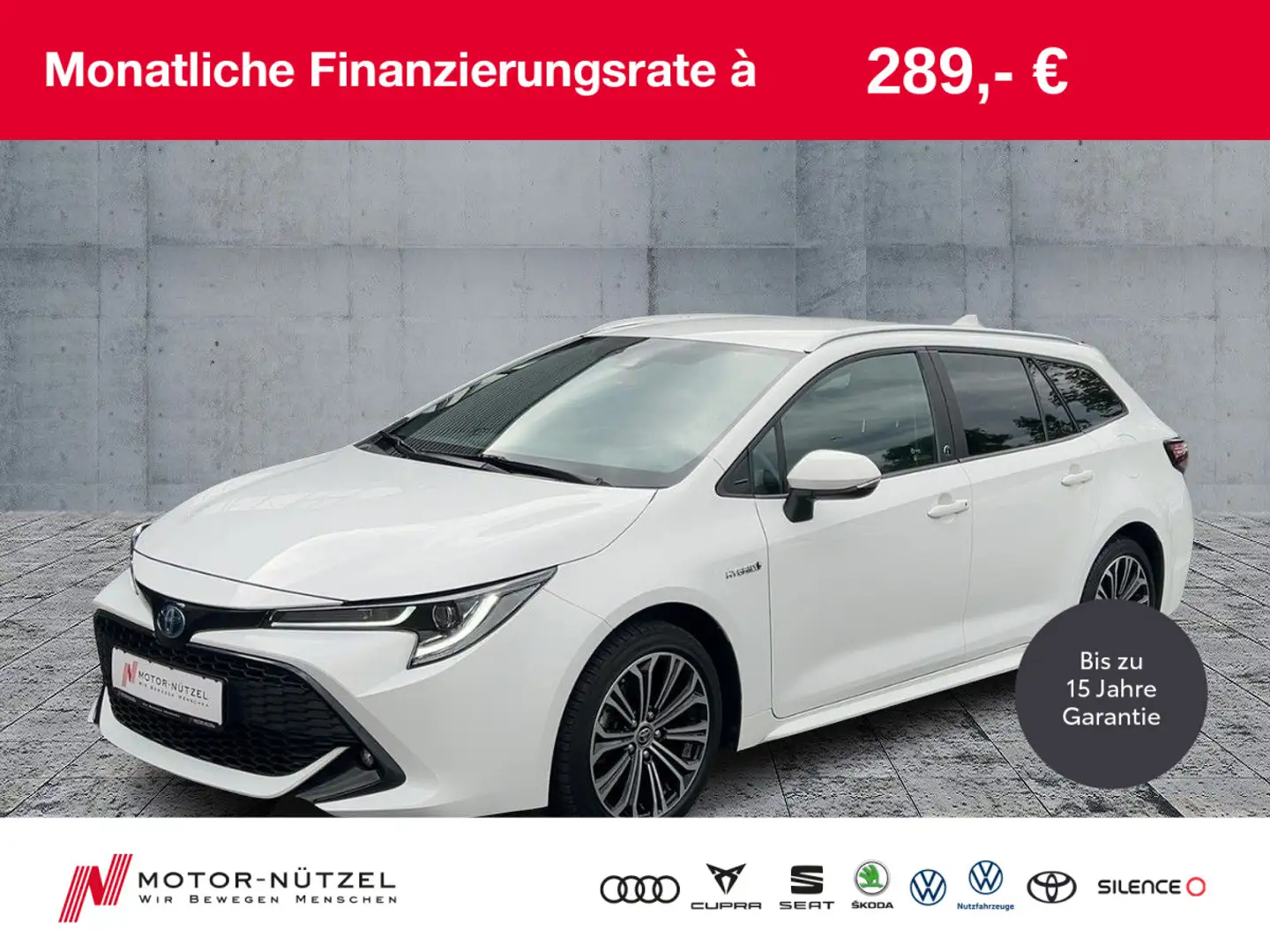 Toyota Corolla TS 1.8 Hybrid TEAM D LED+ACC+SHZ+RFK+17" Weiß - 1