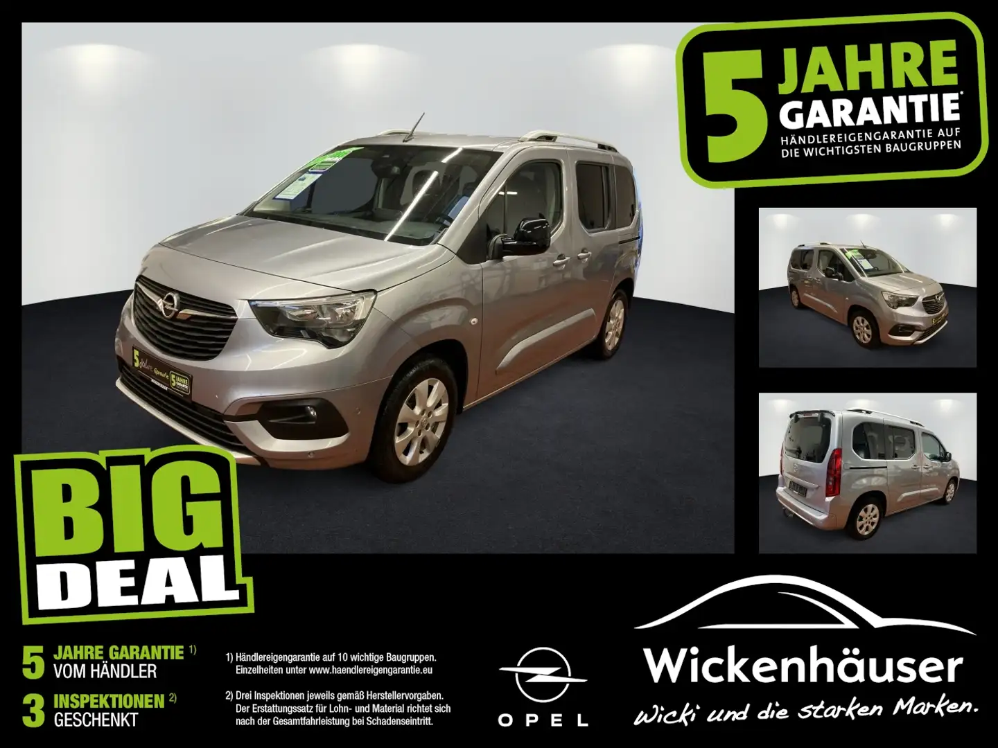 Opel Combo Life Ultimate AHK Navi Kamera SHZ Gris - 1