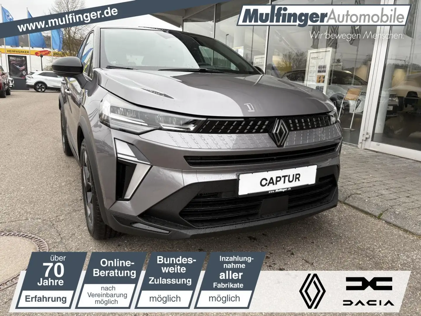 Renault Captur Techno Mild Hybrid 160 EDC Bluetooth Navi Grau - 1