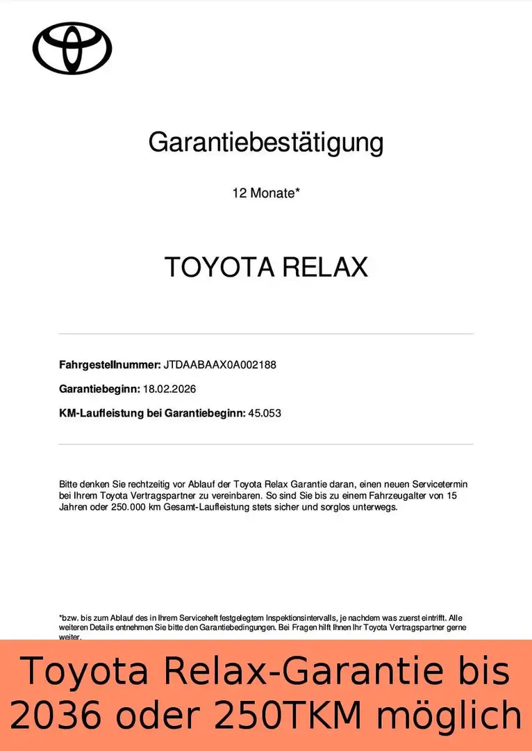Toyota Mirai Advanced Relax-Garantie von Toyota Weiß - 2
