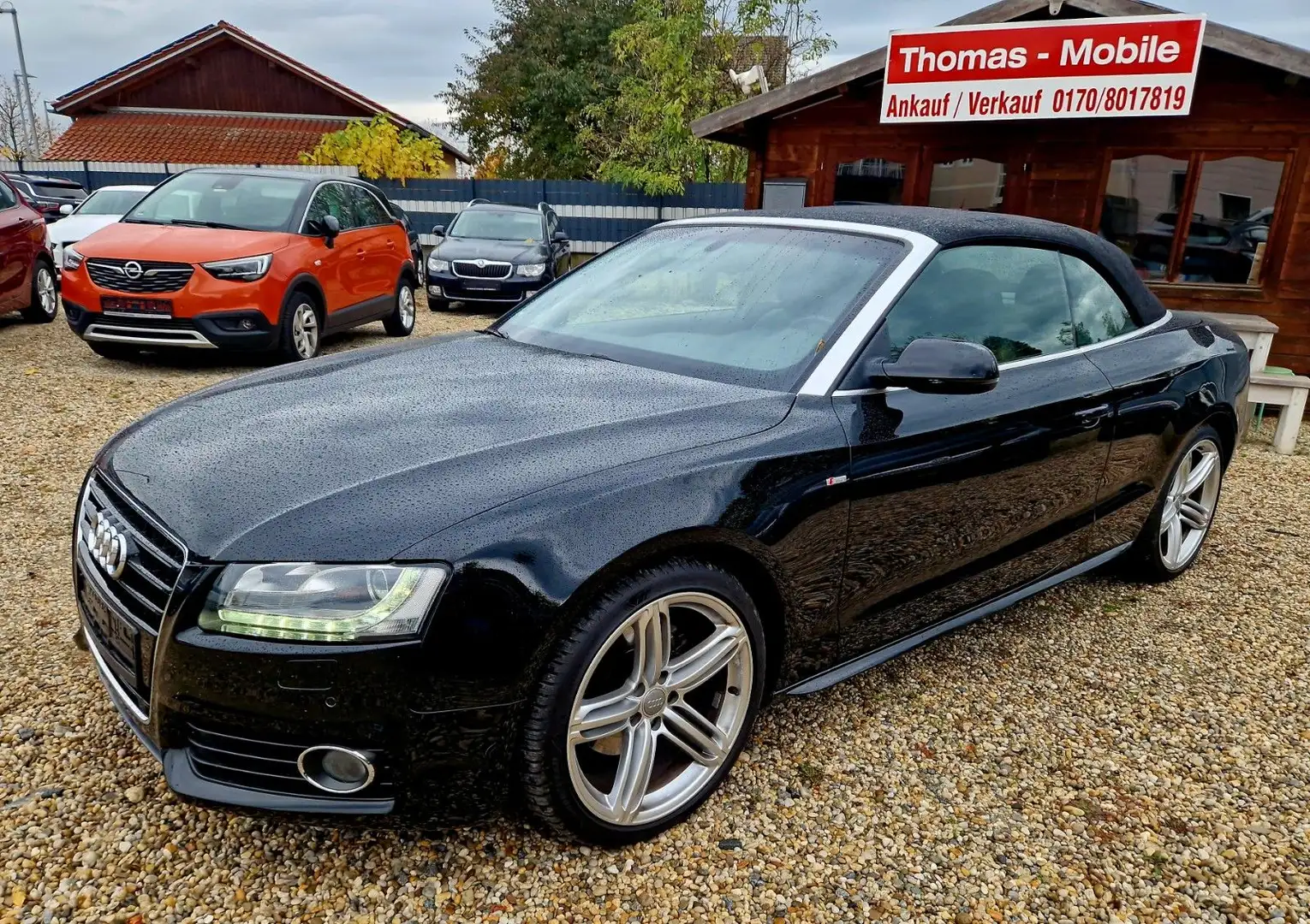 Audi A5 Cabrio Automatic  S-Line  AHK Topausstattung Schwarz - 1