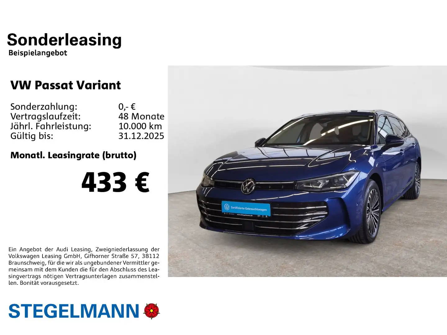 Volkswagen Passat Variant 2.0 TDI DSG Elegance *AHK*Standhz Albastru - 2