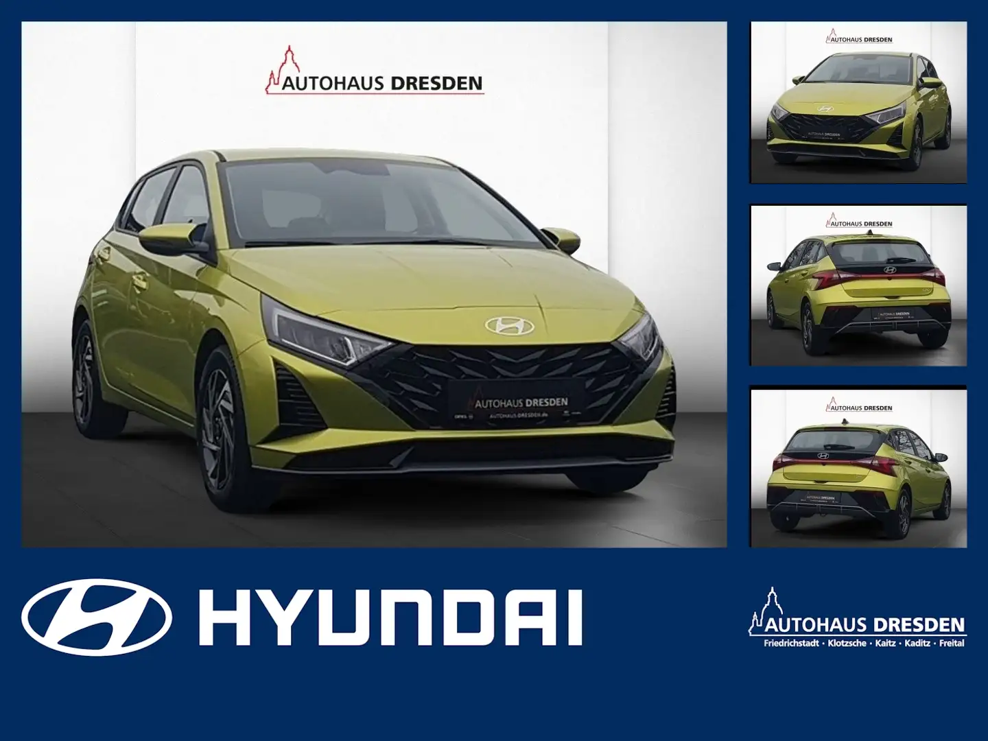 Hyundai i20 1.0 T-GDI Trend *LED*NAVI*DAB*4xSHZ Gelb - 1