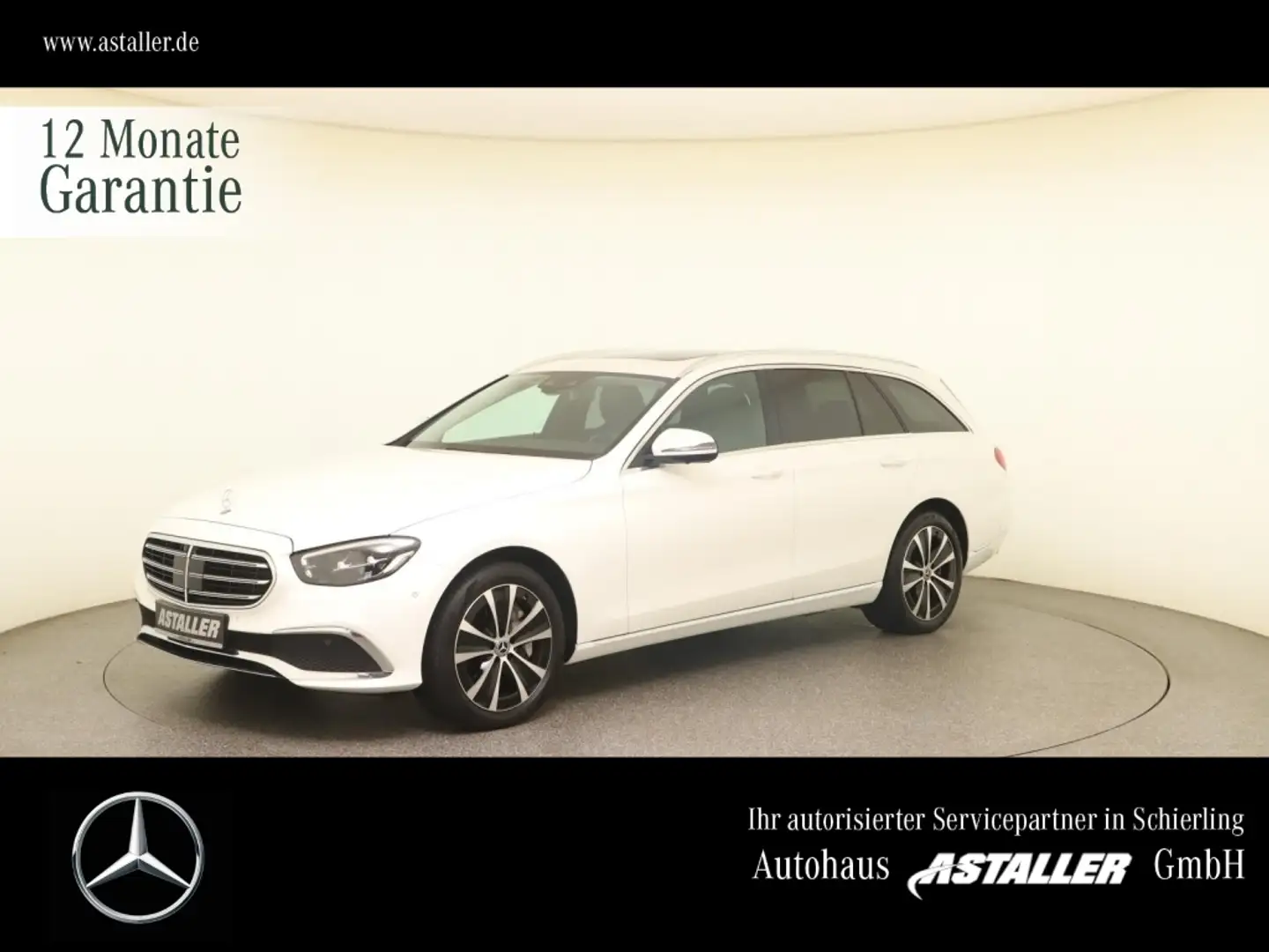 Mercedes-Benz E 300 T de 4M Exclusive+Avantgarde Distro+360° Weiß - 1