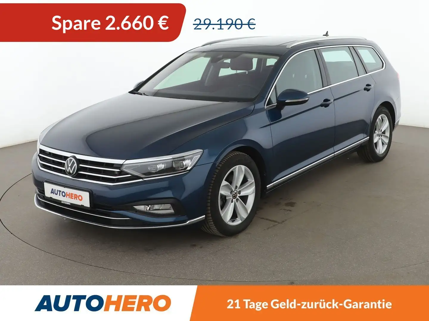 Volkswagen Passat 2.0 TDI Elegance Aut.*NAVI*MATRIX*ACC* Синій - 1