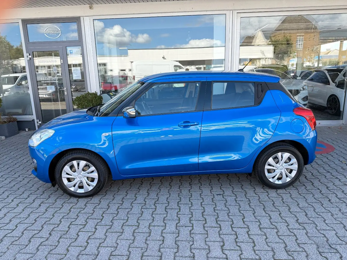 Suzuki Swift *2. HAND*KLIMA*BLUETOOTH*SCHECKHEFT* Bleu - 2