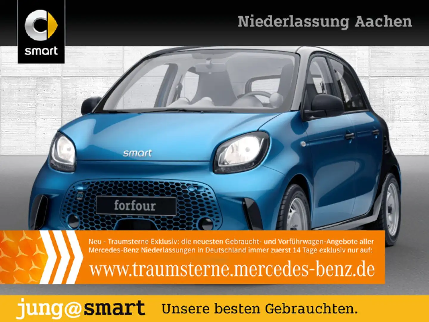 smart forFour EQ 60kWed cool&Audio SHZ Dig Radio Tempom Blau - 1