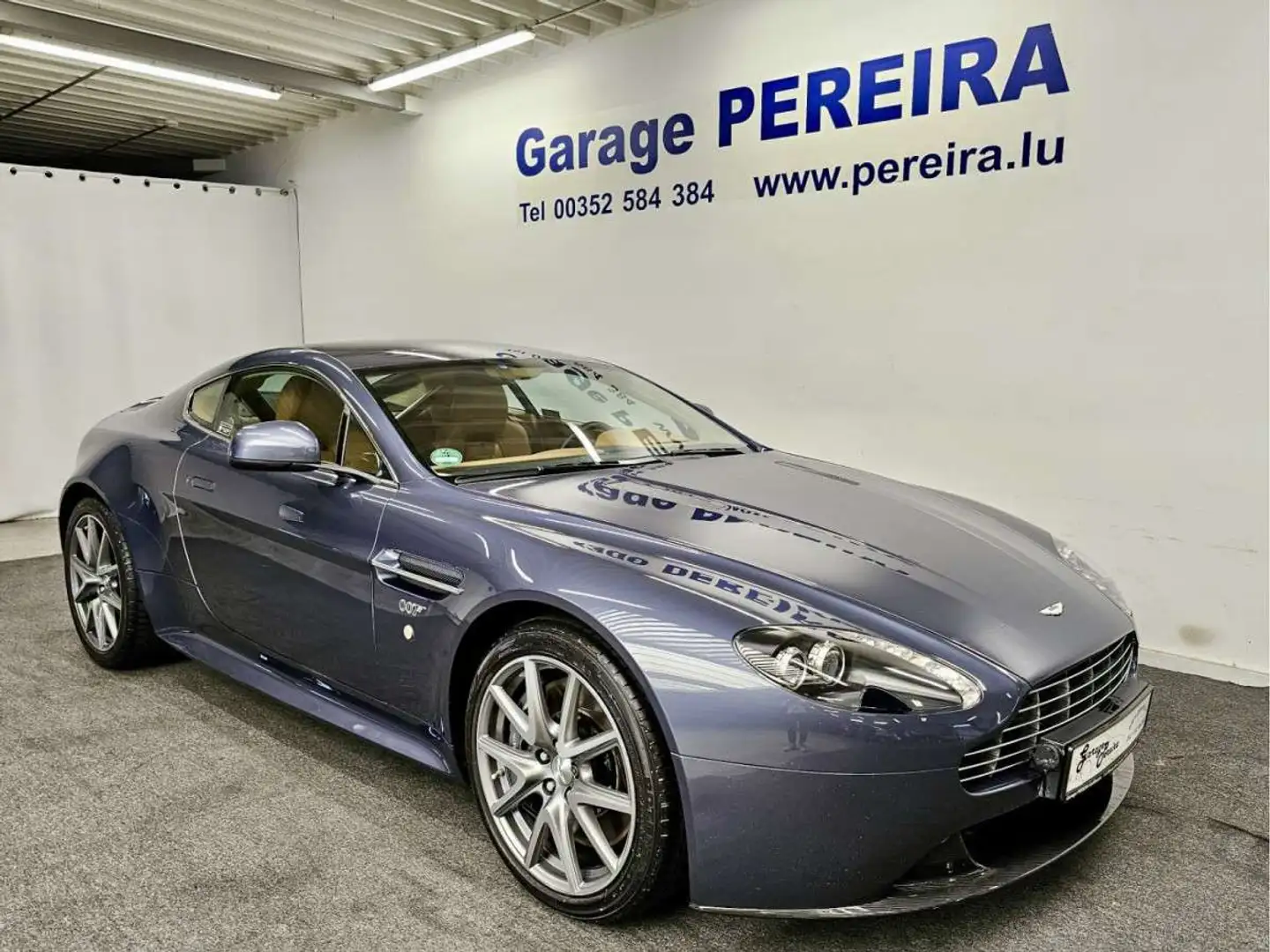Aston Martin V8 Vantage S CARBON EUROPA CUIR NAVI Bleu - 1