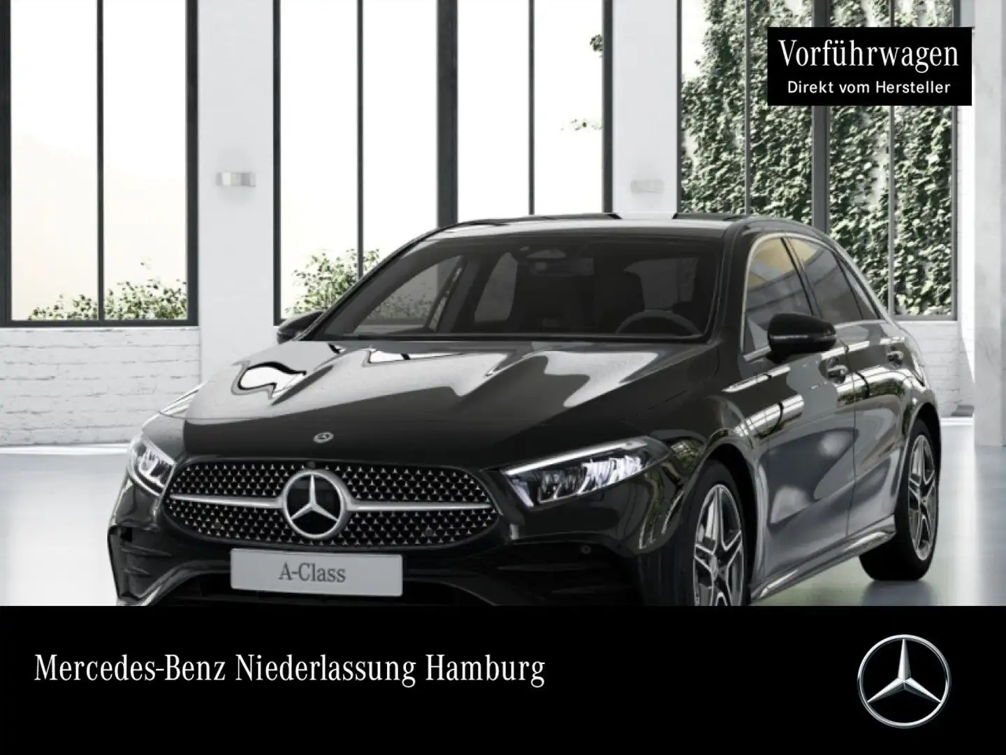 Mercedes-Benz A 180 AMG+PANO+360°+AHK+LED+TOTW+KEYLESS+7G Schwarz - 1