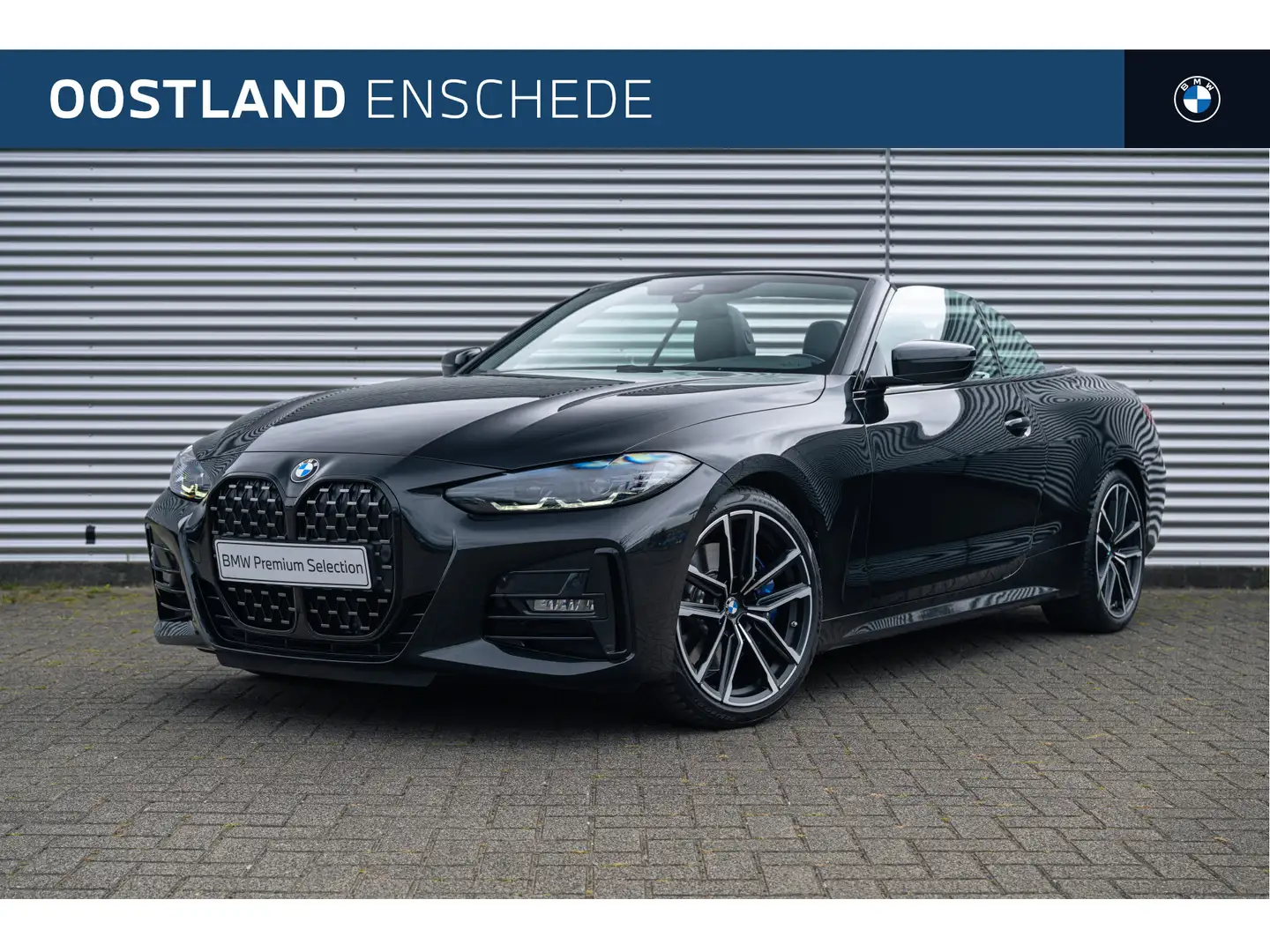 BMW 420 4 Serie Cabrio 420i High Executive M Sport Automaa Zwart - 1