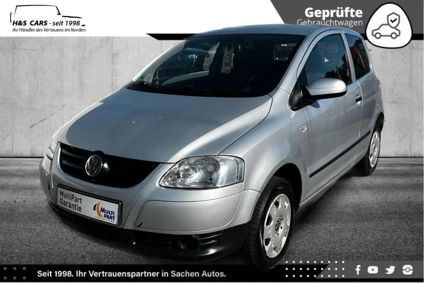 Volkswagen Fox 1,2 KLIMAANLAGE SERVO TÜV NEU Silber - 2