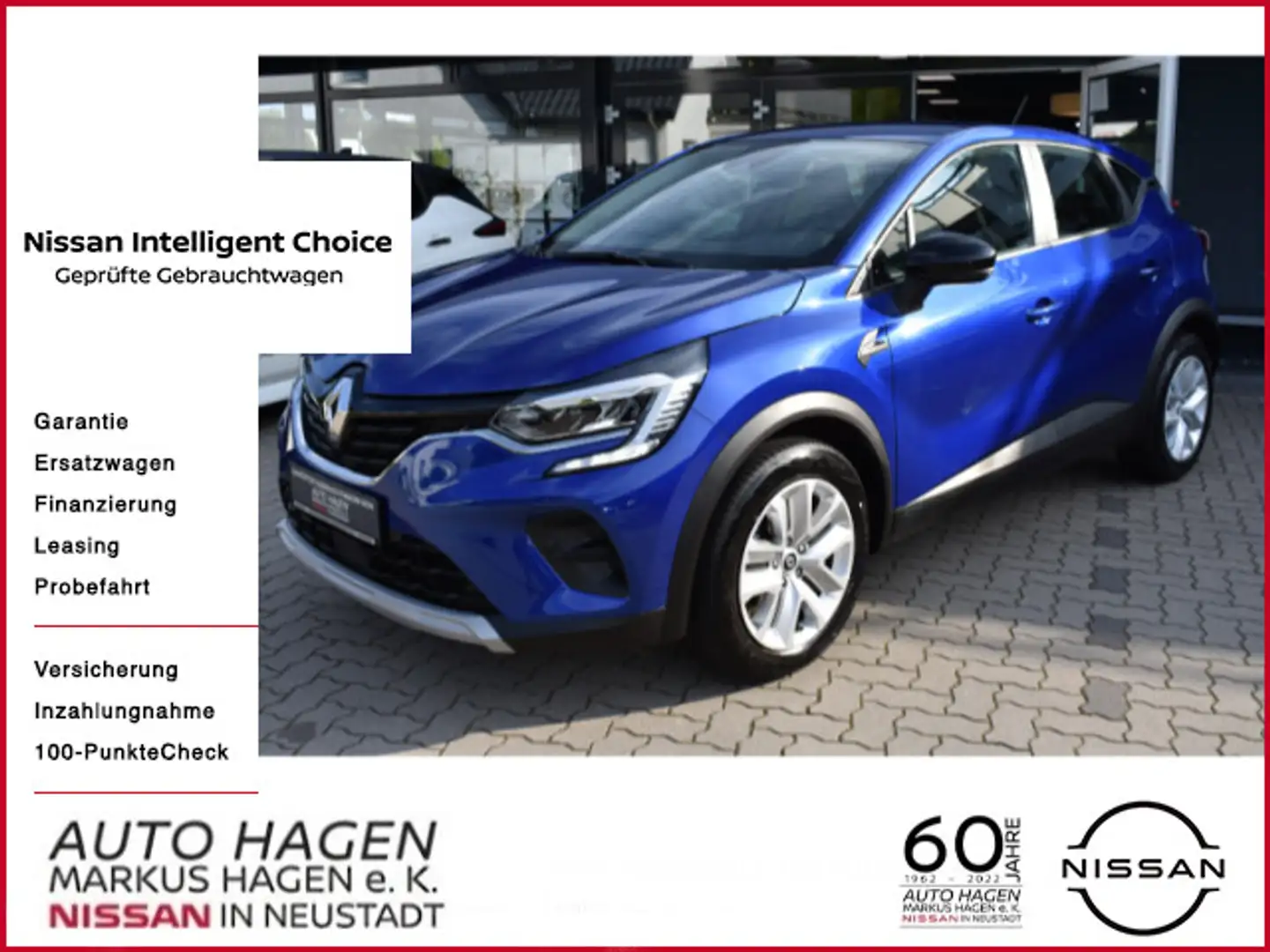 Renault Captur II 1.0 TCe 90 Evolution 17" GJR Navi Einp Blau - 1