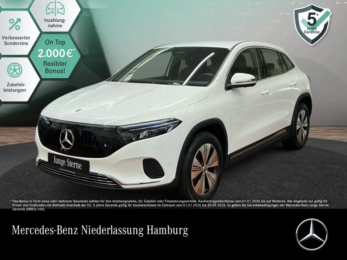 Mercedes-Benz EQA 350 4M PROG+ADVANCED+AHK+360+SPUR Weiß - 1