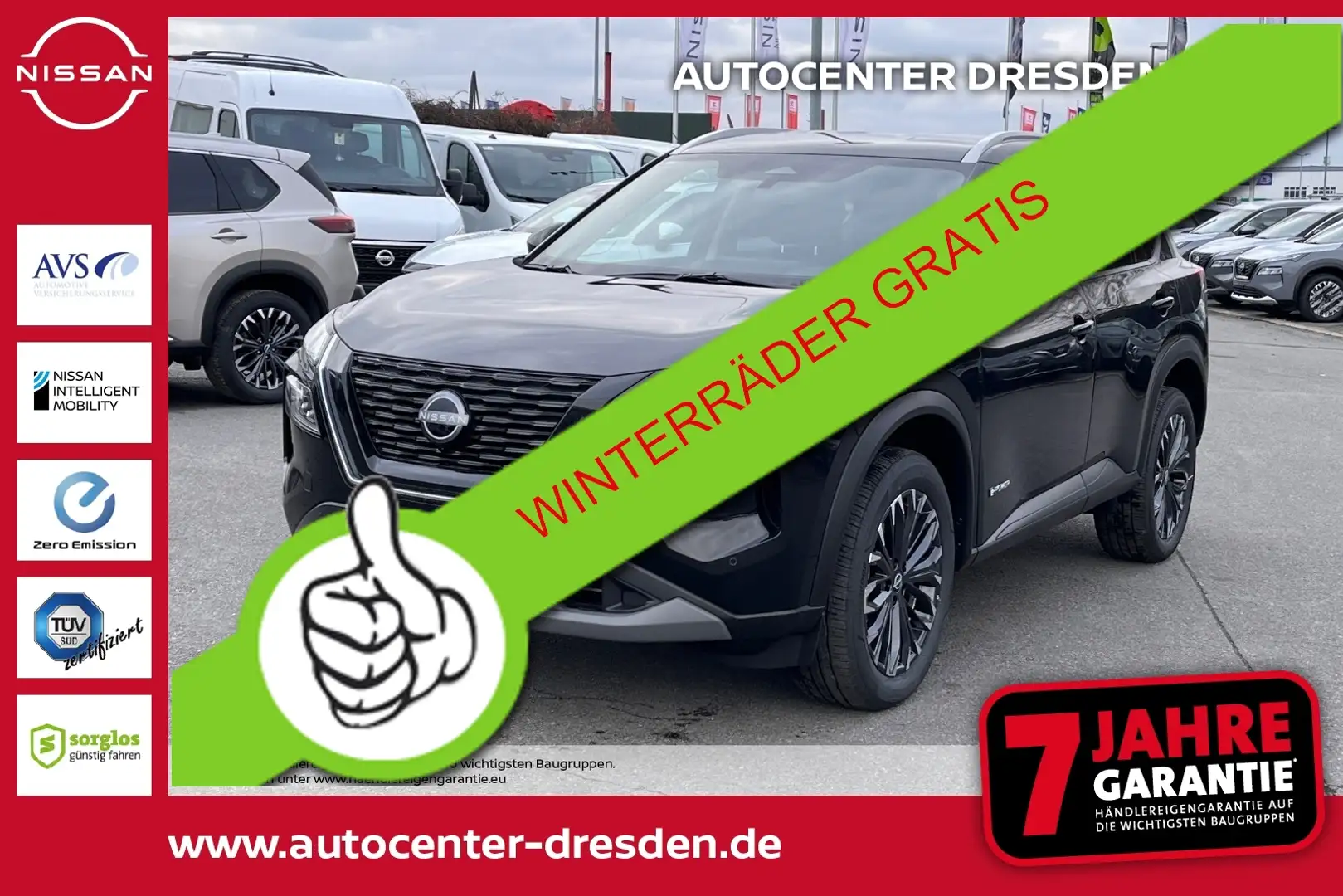Nissan X-Trail 1.5VC-T MHEV 163PS  N-Conn. HUD PANO NAVI Noir - 1