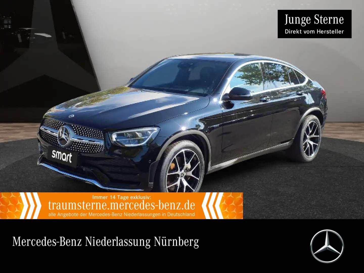 Mercedes-Benz GLC 300 e Coupé 4M AMG+AHK+LED+FAHRASS+KAMERA+HUD Noir - 1