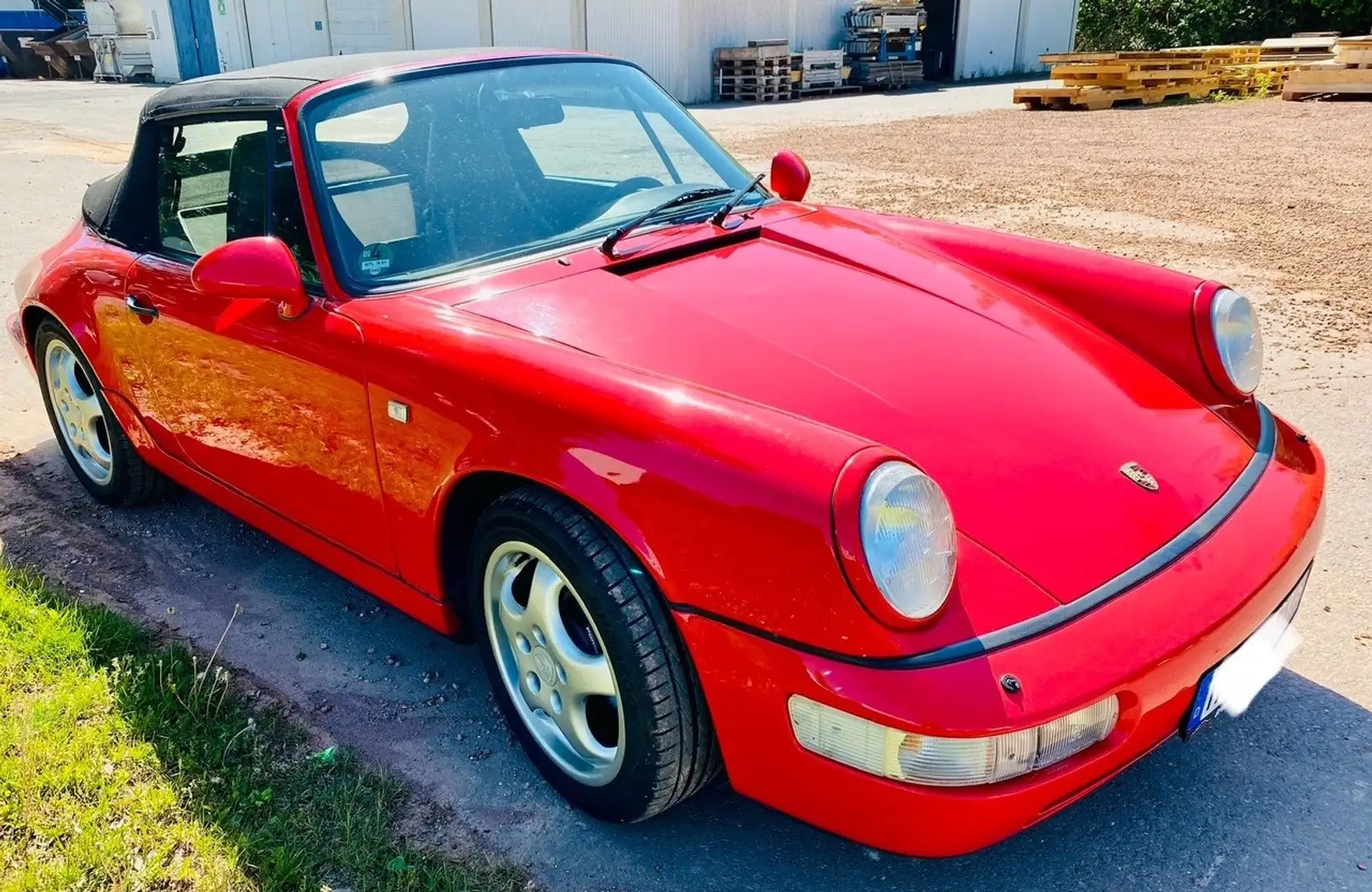 Porsche 964 911 Carrera 2 Cabriolet Красный - 1