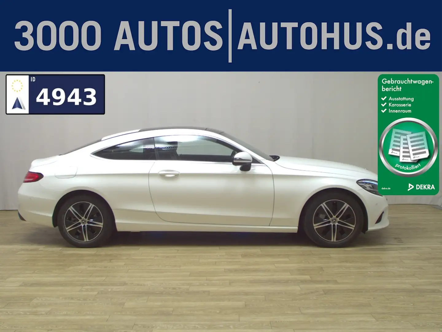 Mercedes-Benz C 220 Coupé d Avantgarde Navi LED Pano AHK Weiß - 1