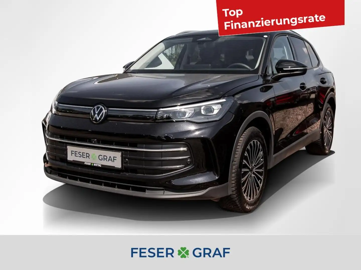 Volkswagen Tiguan 1.5 eTSI Life DSG/Matrix/ACC/Navi/RearView Schwarz - 1