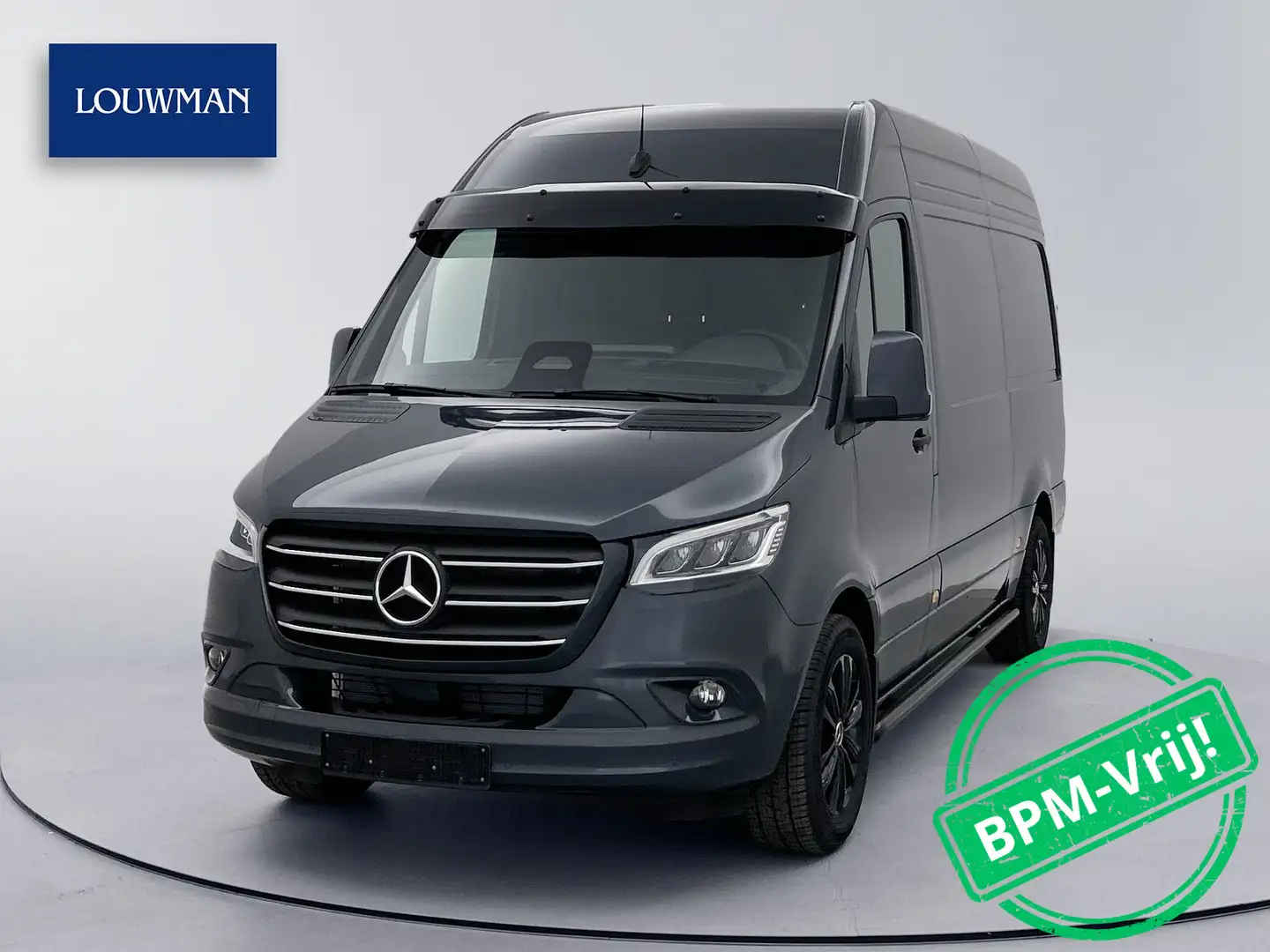 Mercedes-Benz Sprinter 319CDI 190PK L2H2 30 YEAR EDITION BPM VRIJ | Leder Grijs - 1