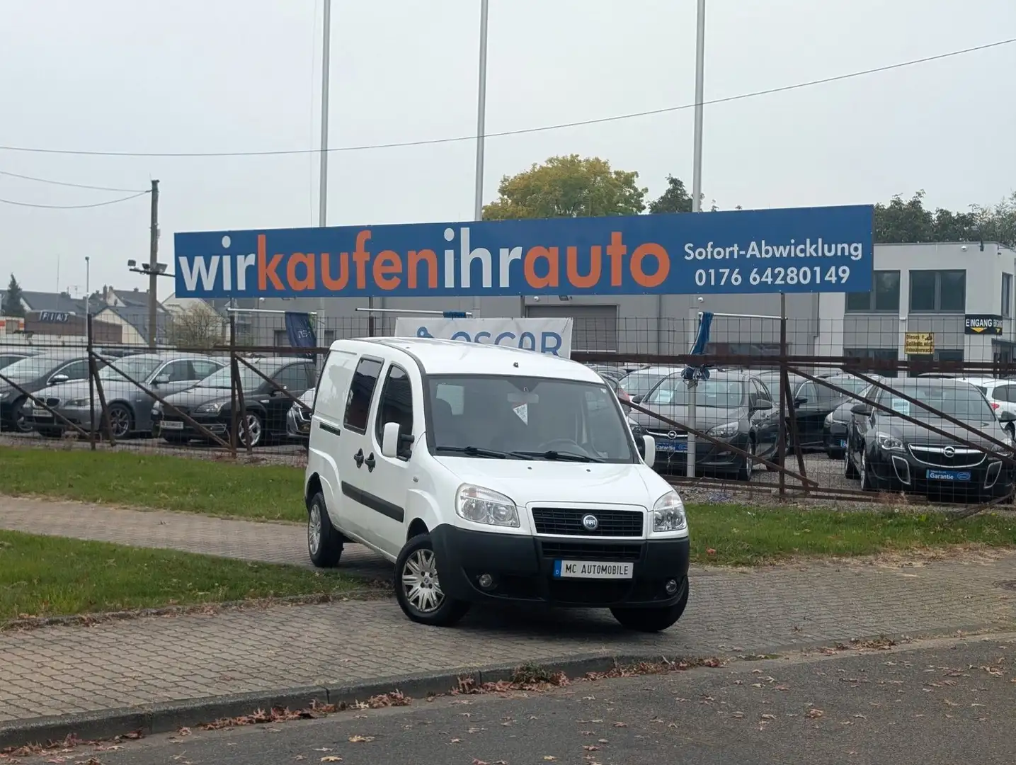 Fiat Doblo Doblò 1.9 JTD SX Maxi Kasten*AHK*RADIO-CD Weiß - 1