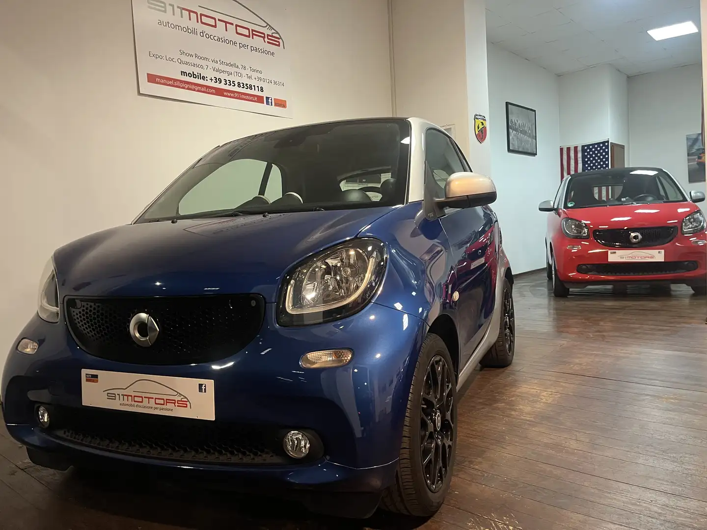 smart forTwo 1.0 Prime 71cv twinamic Blauw - 1