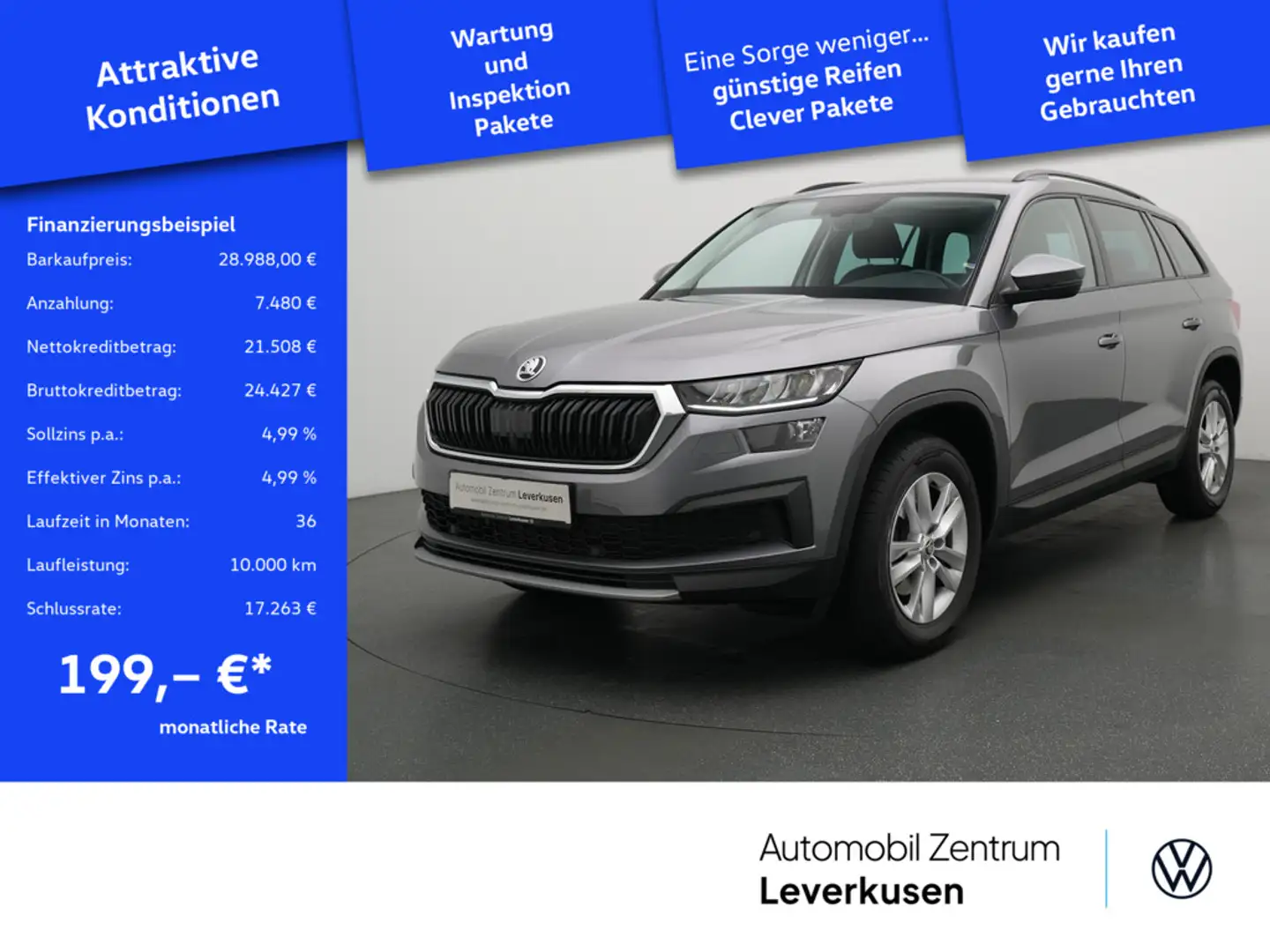 Skoda Kodiaq Ambition CARPLAY AHK FACEL. SHZ KLIMA LED Schwarz - 1