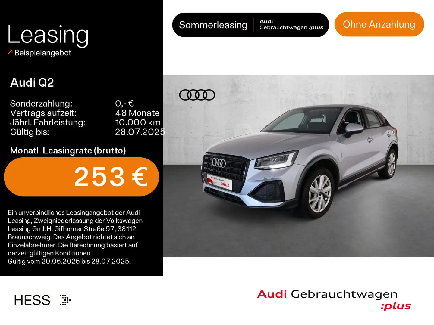 Audi Q2 35 TFSI advanced*NAVI-PLUS*OPTIK-PAKET*KAMERA Silber - 1