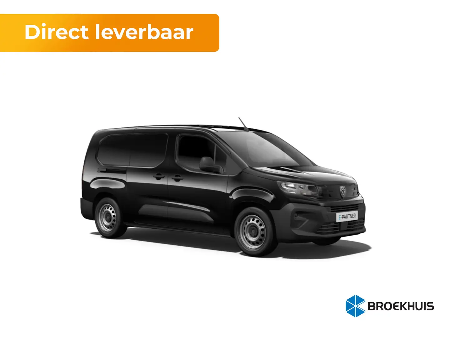 Peugeot Partner e- L2H1 800 kg EV 50 kWh 136 1AT Standaard | Elekt Zwart - 1