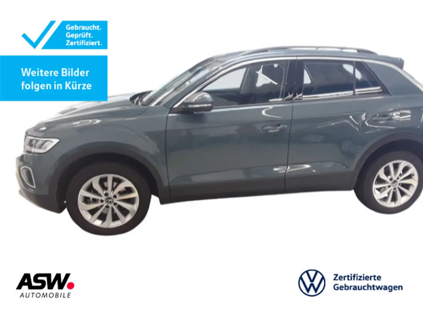 Volkswagen T-Roc T-ROC Life 1.5 TSI DSG LED Navi PDC SHZ AHK Blau - 1