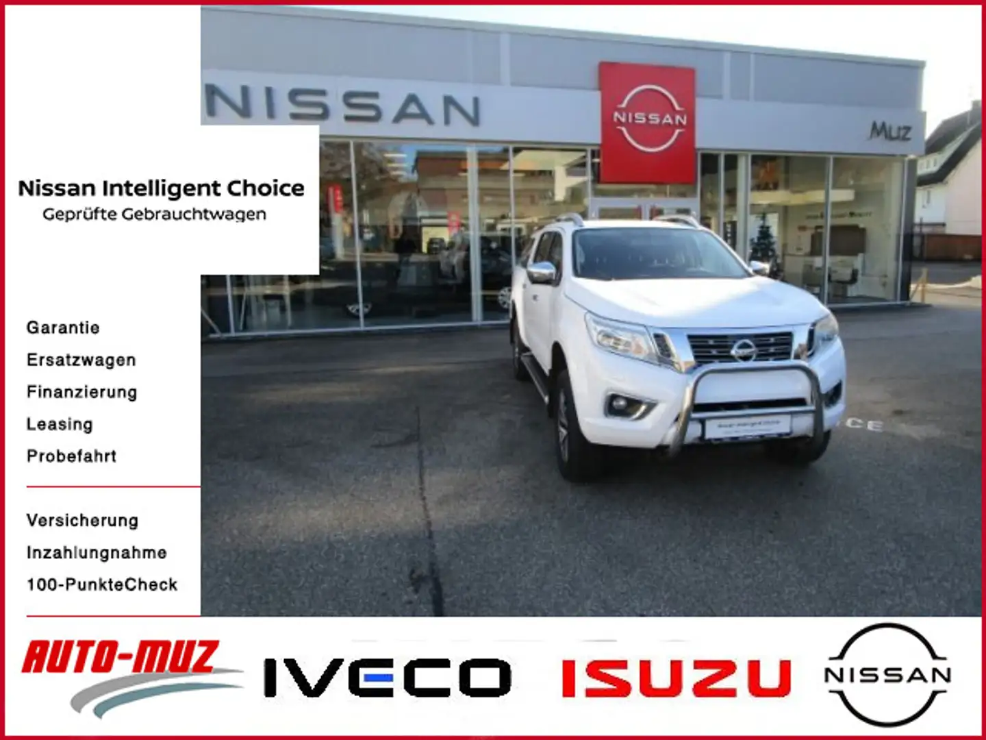 Nissan Navara 4x4 2.3 dCi N-Connecta Double Cab  Hardt Blanc - 1