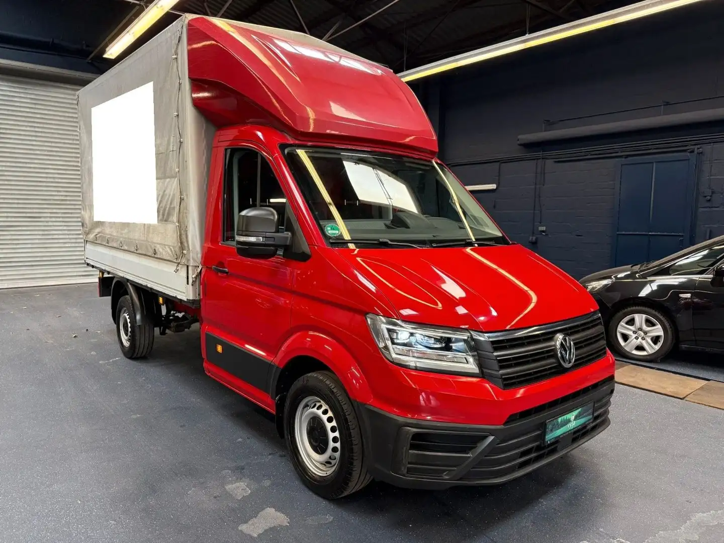 Volkswagen Crafter Pritsche + Plane Klima Tempomat LED Rouge - 2