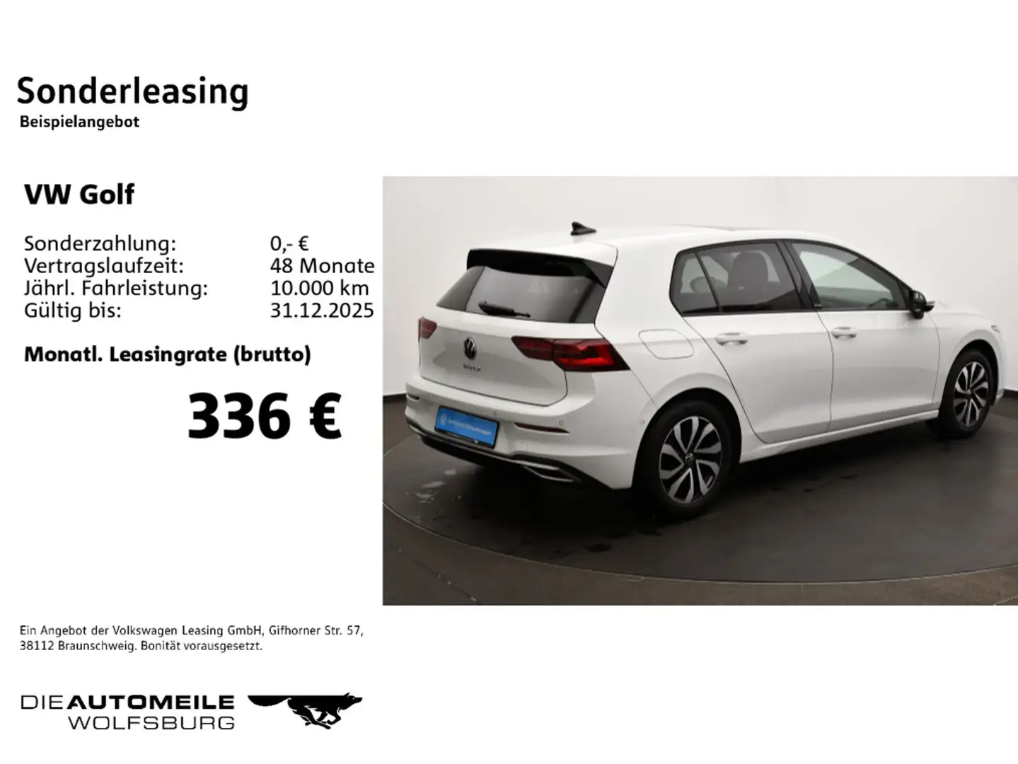 Volkswagen Golf 8 VIII 2.0 TDI DSG Active Matrix/AHK/Pano/H Weiß - 2