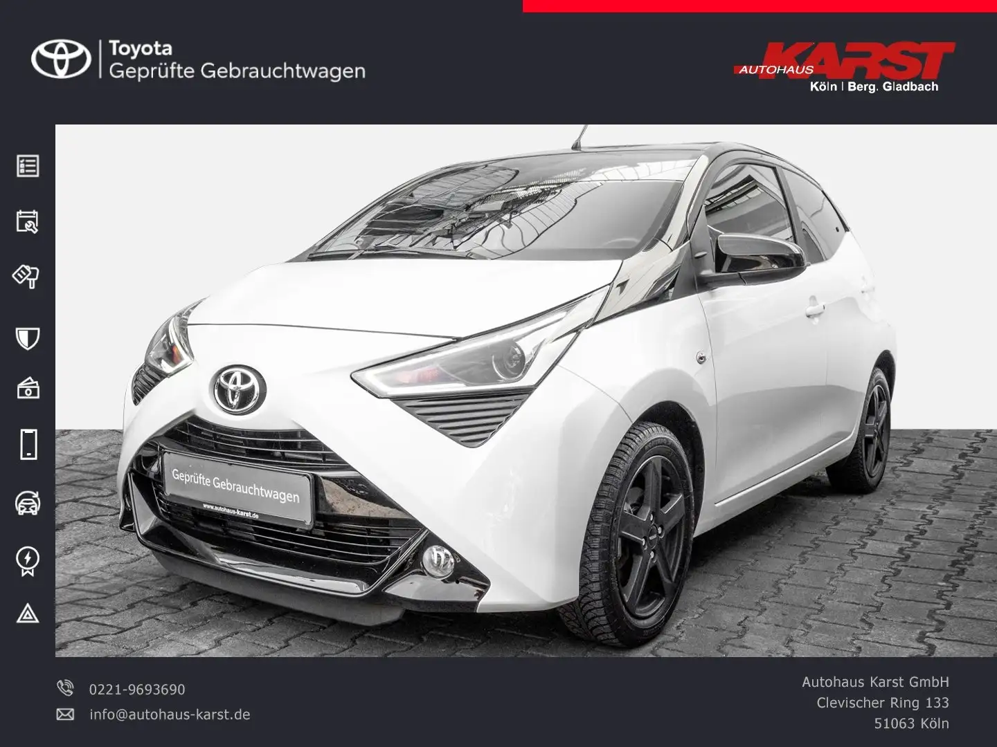 Toyota Aygo 1.0-l-VVT-i 5-Türer x-final Original 16880 Weiß - 1