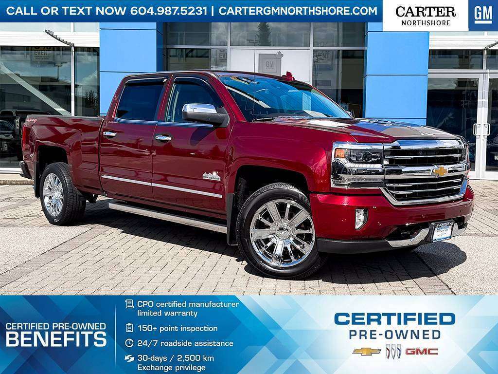 Red 2017 Chevrolet Silverado 1500 Pickup Truck Four-Wheel Drive 8-Speed Automatic