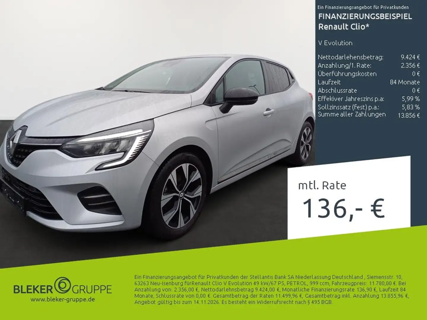 Renault Clio V Evolution Gris - 1