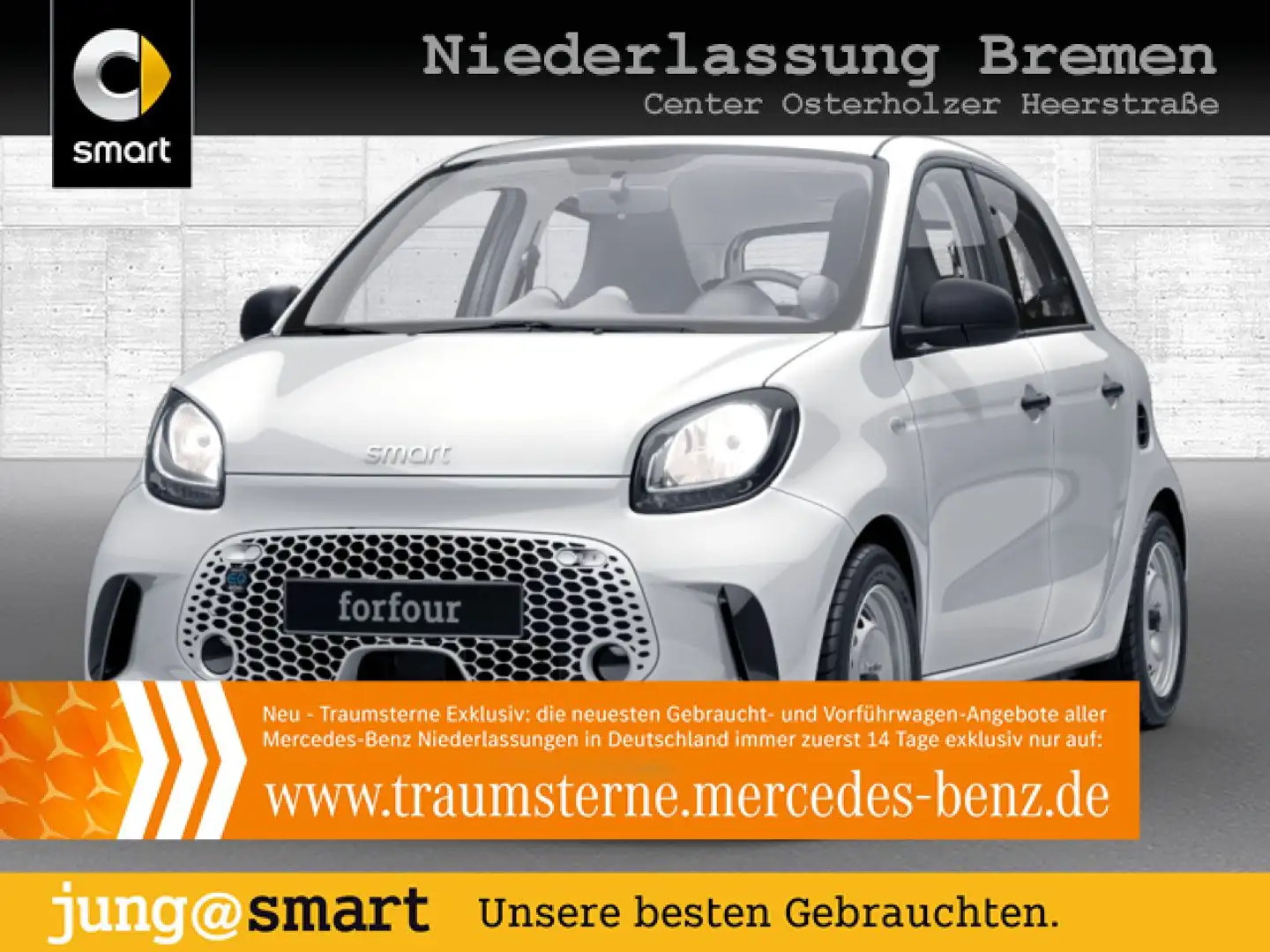 smart forTwo EQ 60kWed cool&Audio SHZ Dig Radio Tempom Weiß - 1