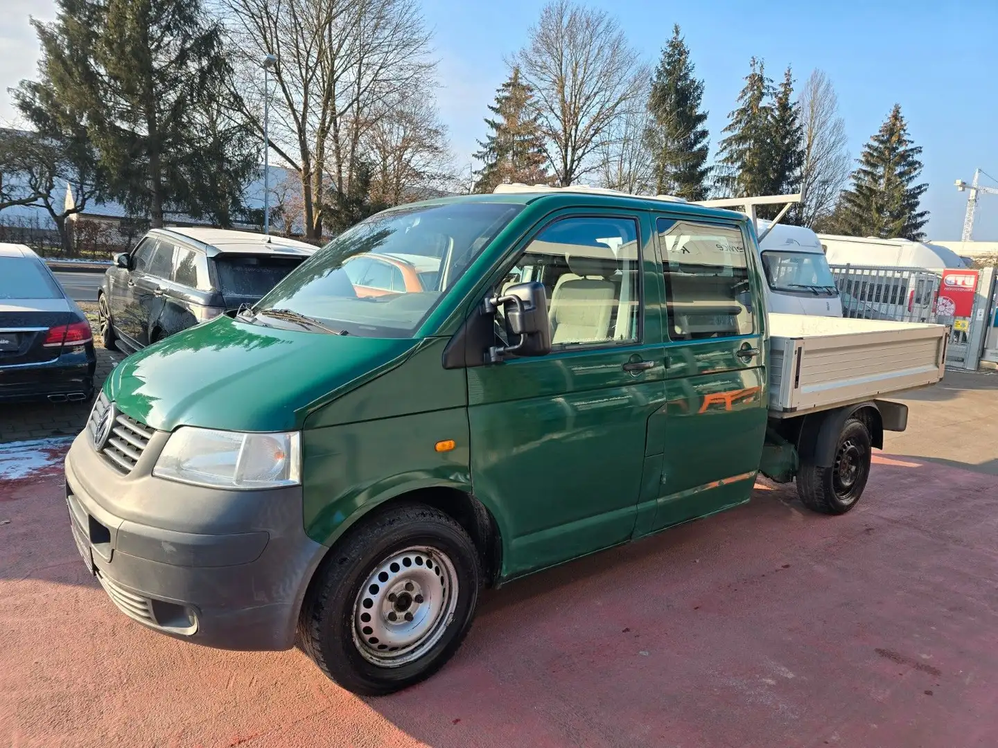 Volkswagen T5 Transporter Pritsche Doppelkabine 4Motion Vert - 2