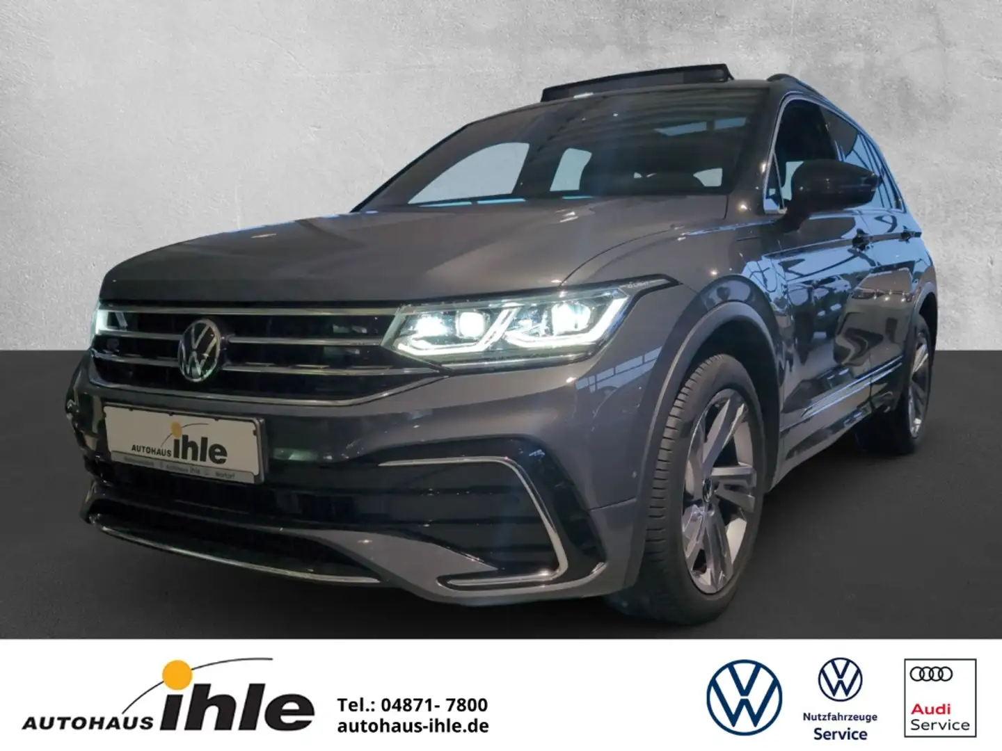 Volkswagen Tiguan R-Line 1,4 TSI DSG eHybrid IQ-LIGHT+AHK+NAVI Gris - 1