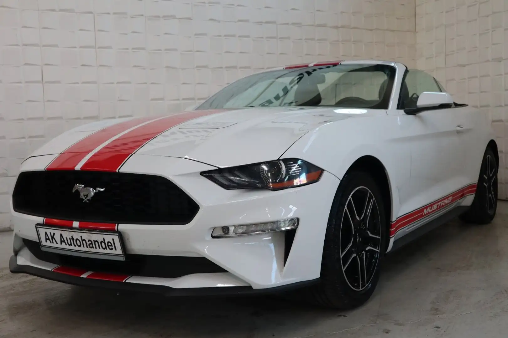 Ford Mustang Basis Convertible LED Vollleder Kamera Weiß - 1