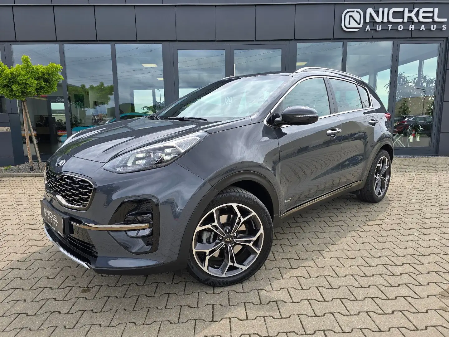 Kia Sportage GTLine 4WD*Leder*AHK*Sitz-KLIMA* Grau - 1