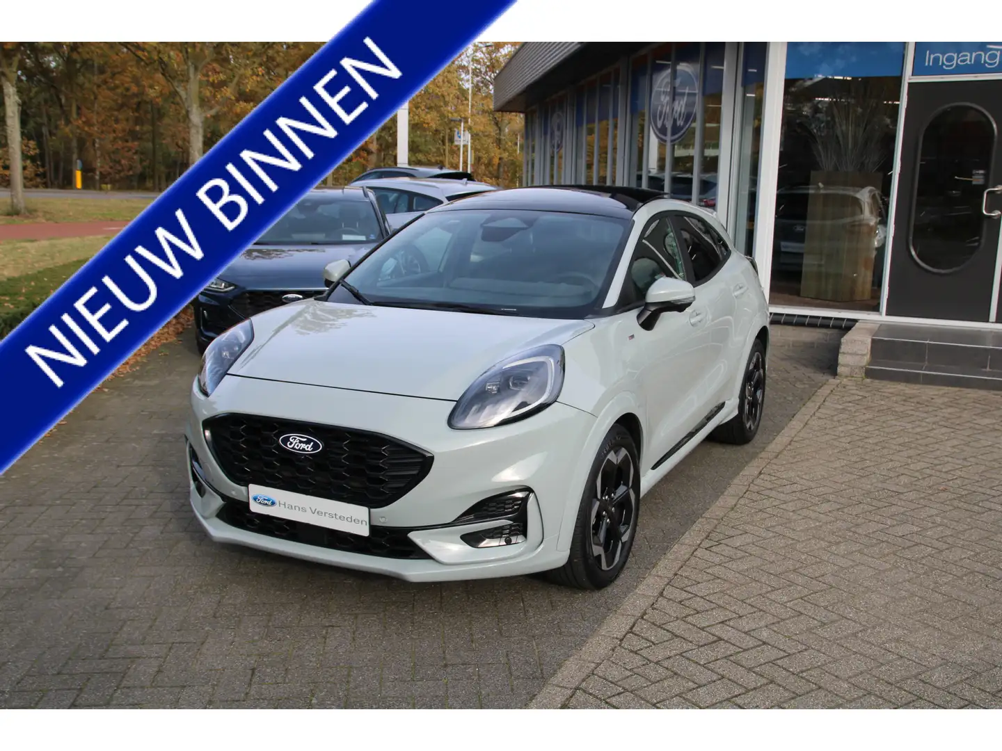 Ford Puma 1.0 EcoBoost Hybrid ST-Line X TREKHAAK AFNEEMBAAR| Groen - 1
