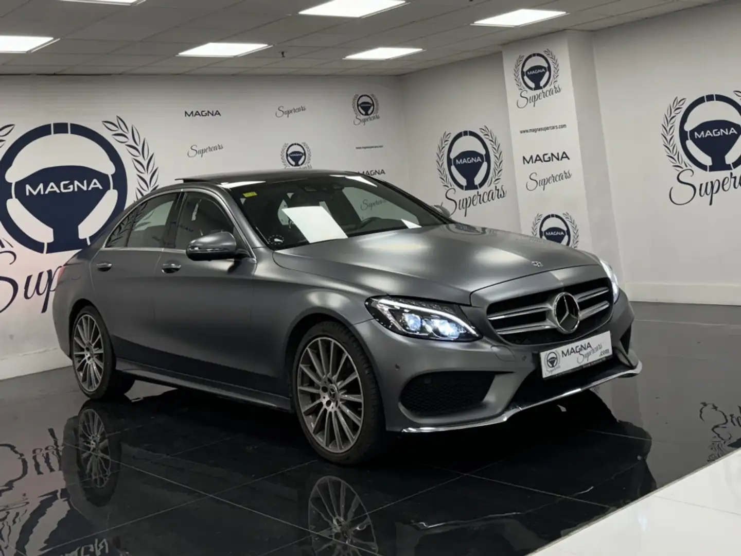 Mercedes-Benz C 400 4M 7G Plus Gris - 1