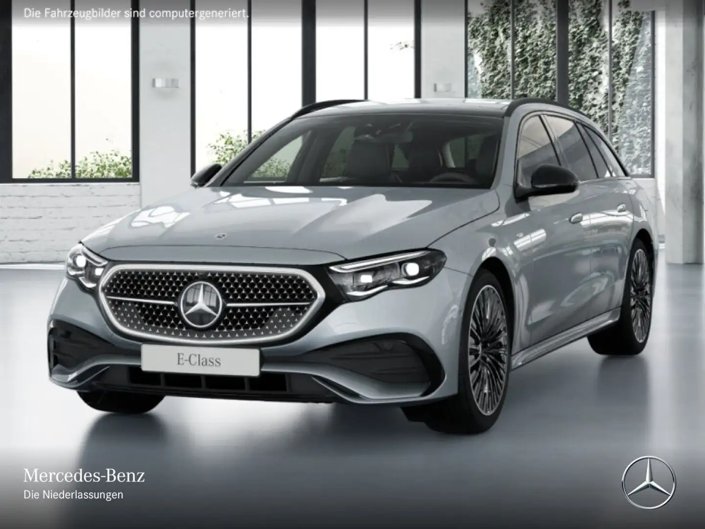 Mercedes-Benz E 300 de T Hybrid Edition AMG-Line Fahrass 360° 9G Silber - 2