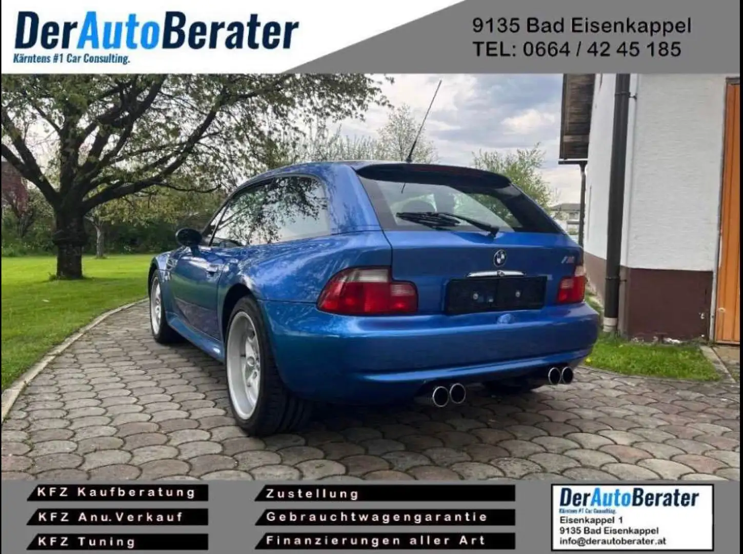 BMW Z3 M Z 3 coupé *Remus*Estorilblau* Bleu - 1