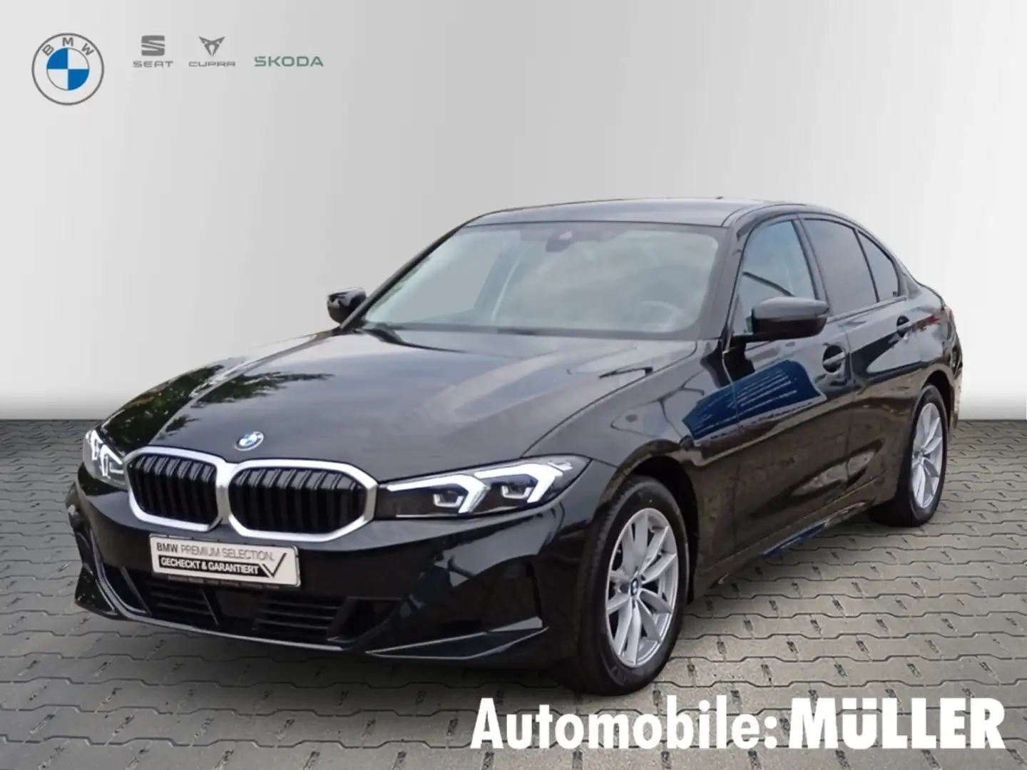 BMW 318 i Limousine AHK+NAVI+MEMORY SITZE+LED+ACC+KAMERA+S Schwarz - 1