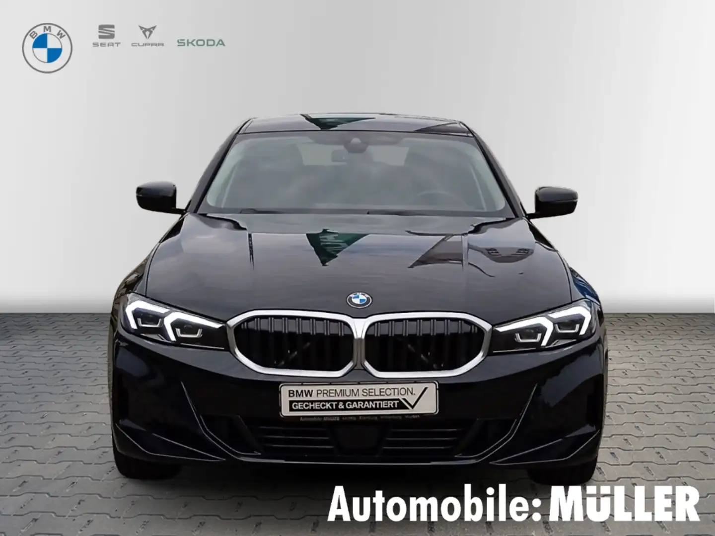 BMW 318 i Limousine AHK+NAVI+MEMORY SITZE+LED+ACC+KAMERA+S Schwarz - 2