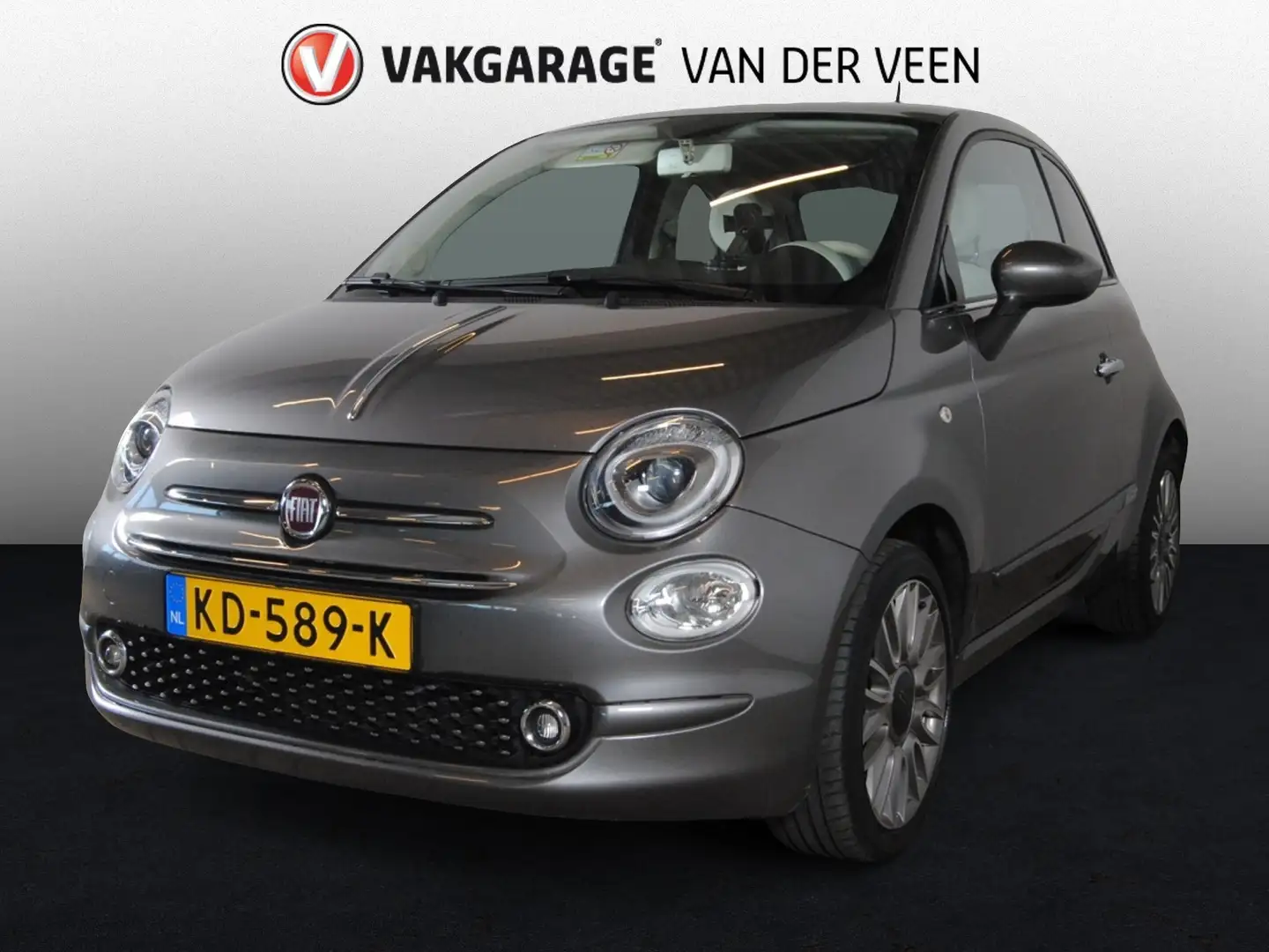 Fiat 500 || 6 maanden garantie! 0.9 TwinAir T Lounge Grijs - 1