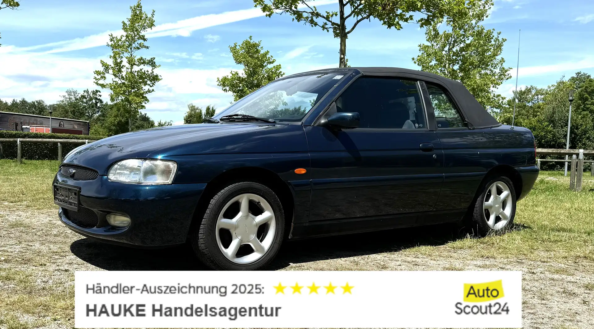 Ford Escort 16V XR3i Cabrio, original 76.000km Modrá - 1